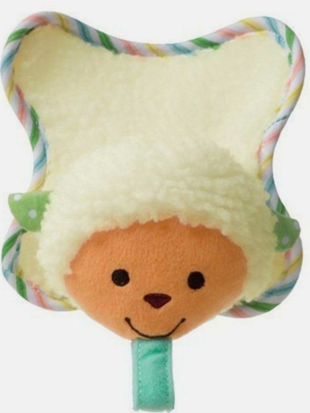 Baby Infantino Binky Buddy Plush Pacifier Holder Strap Blanket Lovey Lamb NEW